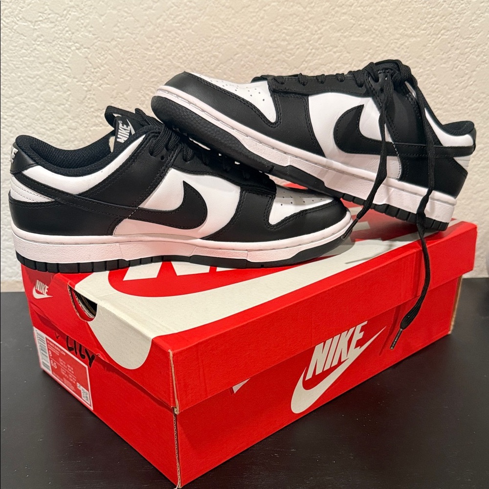 Nike Black and White Dunk Low